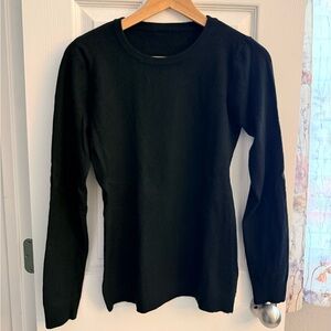 Soft Black Women's Sweater Cashmere/Cotton Blend
